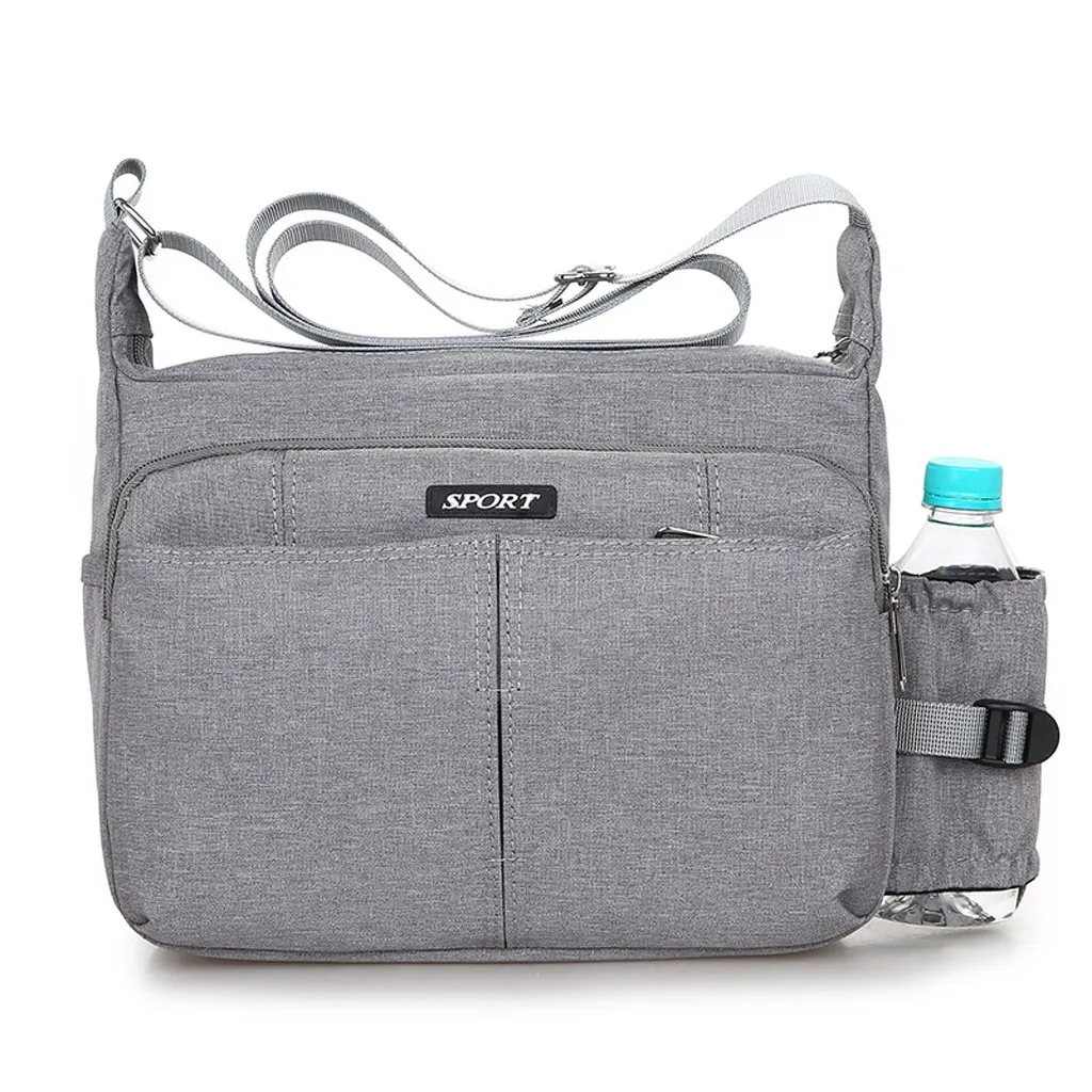 Сумка мессенджер на плечо унисекс нейлоновая деловая многофункциональная