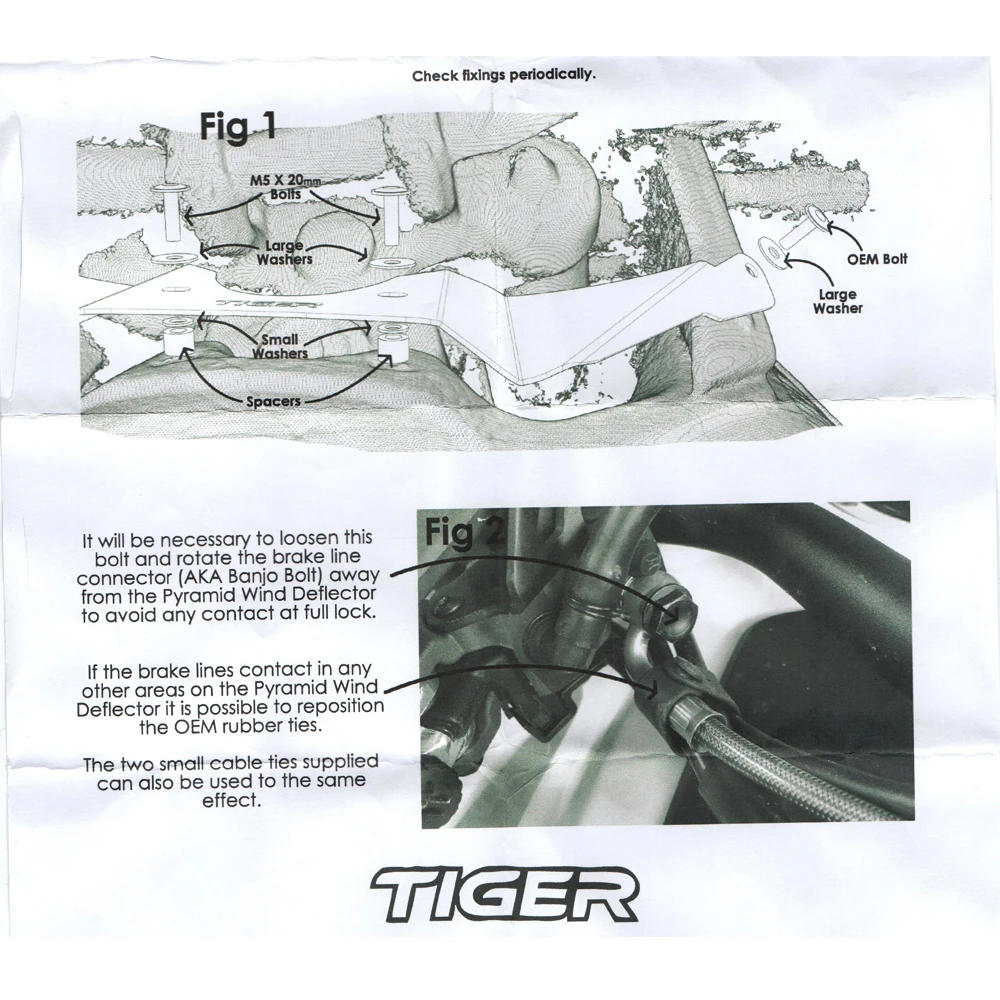

For Triumph Tiger 900 2020 cockpit deflector TIGER 900 Rally tiger 900 GT motorcycle accessories Forkshield Updraft Deflector