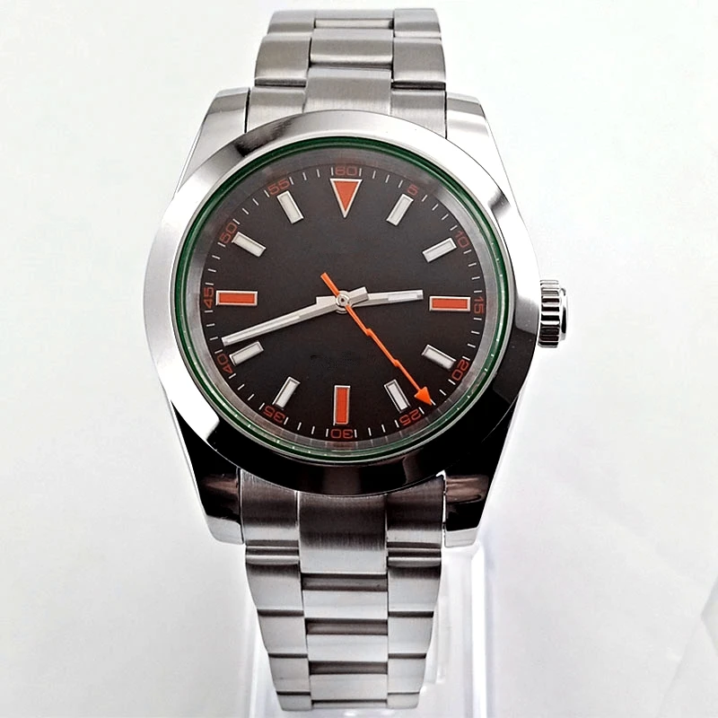 Мужские Роскошные деловые часы Bliger 40 мм серебристый чехол сапфировое стекло