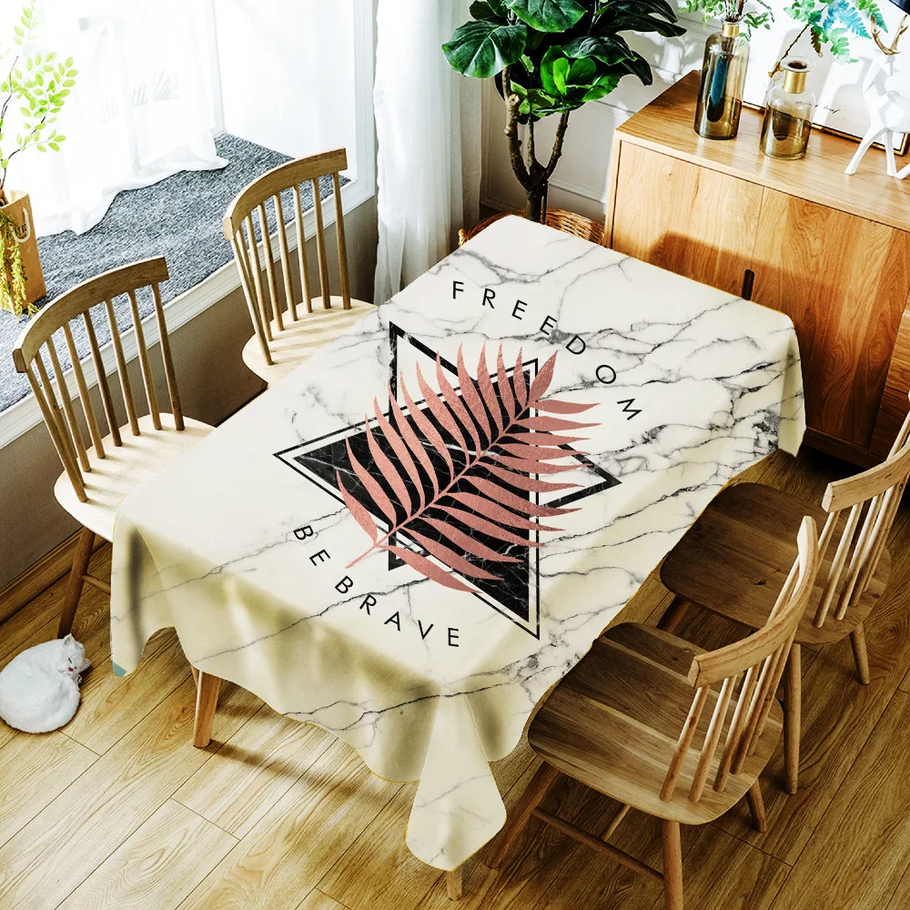 

Printed personality pattern washable decorative household waterproof tablecloth