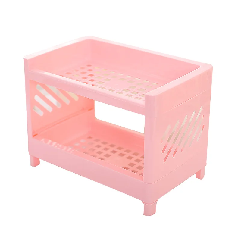 

Double-layer Storage Rack Organizer Holder for Kitchen Bathroom Office Durable BDF99