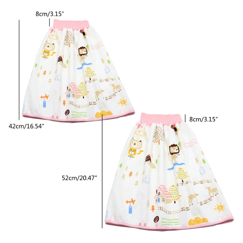 

Baby Diaper Training Skirt Cotton High Waist Waterproof Diaper Skirt Children Baby Cloth Diaper Urination Skirt