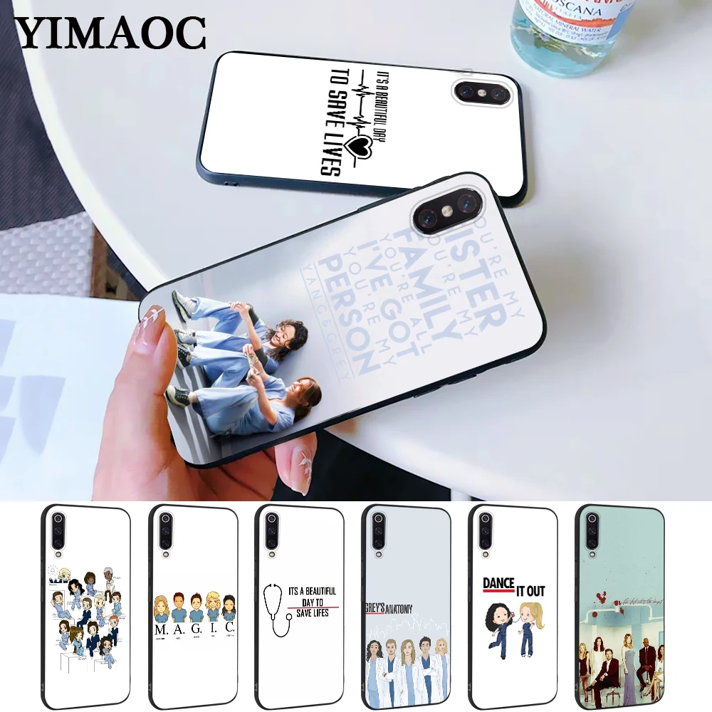Grey Anatomy Soft High Quality Silicone Case for Xiaomi 6 8 9 SE A1 A2 A3 Lite F1 Mix 2S MAX 3 9T Pro CC9E CC9 |