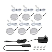3 6PCS LED Under Cabinet Light 12V 2 5W Kitchen Closet Night lights Home wardrobe Counter Furniture Shelf Lamp with Switch