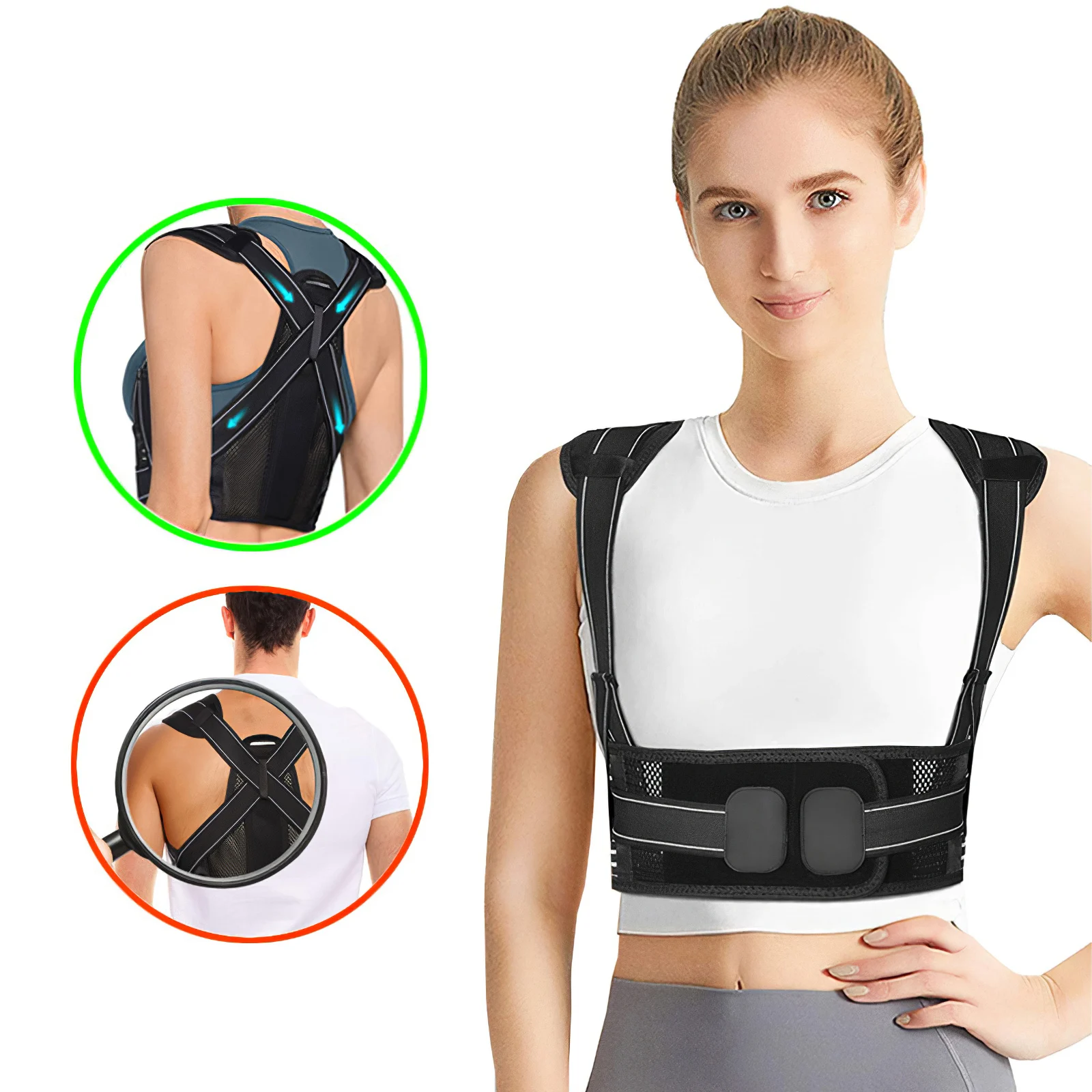 

New Spine Posture Corrector Back Support Belt Shoulder Bandage Back Spine Posture Correction Humpback Band Corrector Pain Relief