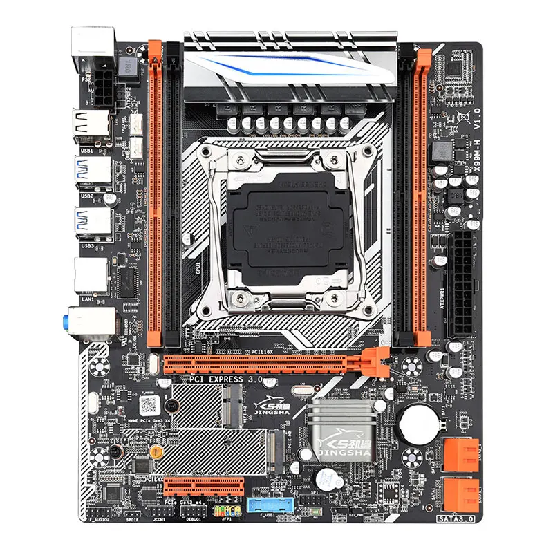 Комплект материнской платы X99 DDR4 4 DIMM MH с процессором Xeon E5 2620 V3 ЦП 4*8 ГБ ОЗУ PC4 2400 МГц
