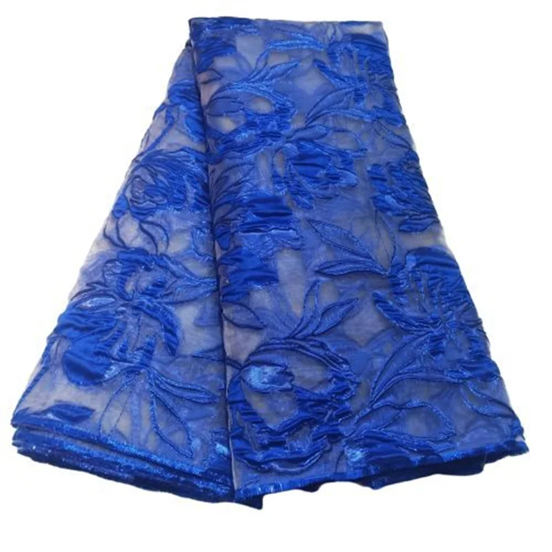 

Королевский синий АФРИКАНСКАЯ кружевная ткань мода 2022 высококачественная ткань французская Сетка кружевная ткань жаккардовая ткань для свадебного платья