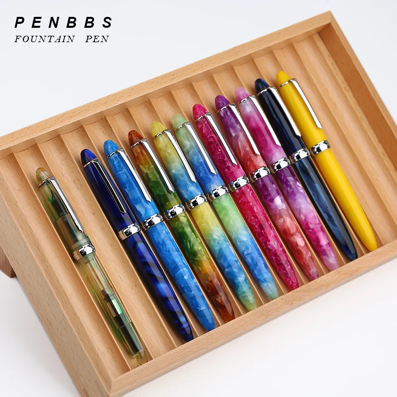 Перьевая ручка Penbbs 308 для демонстрации каллиграфии акриловый каучук красочный