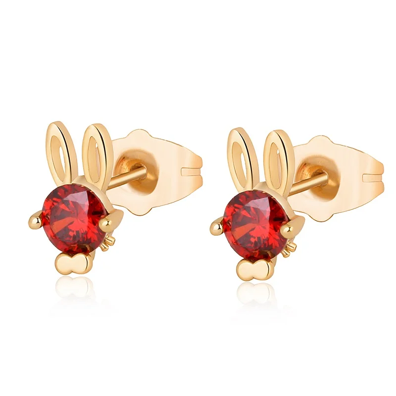 style 9 red Новые милые серьги с подвеской в виде совы, разноцветные прозрачные серьги-гвоздики с кристаллами, ювелирные изделия, простые серьги-Вишенки для женщин - Окраска металла: style 9 red