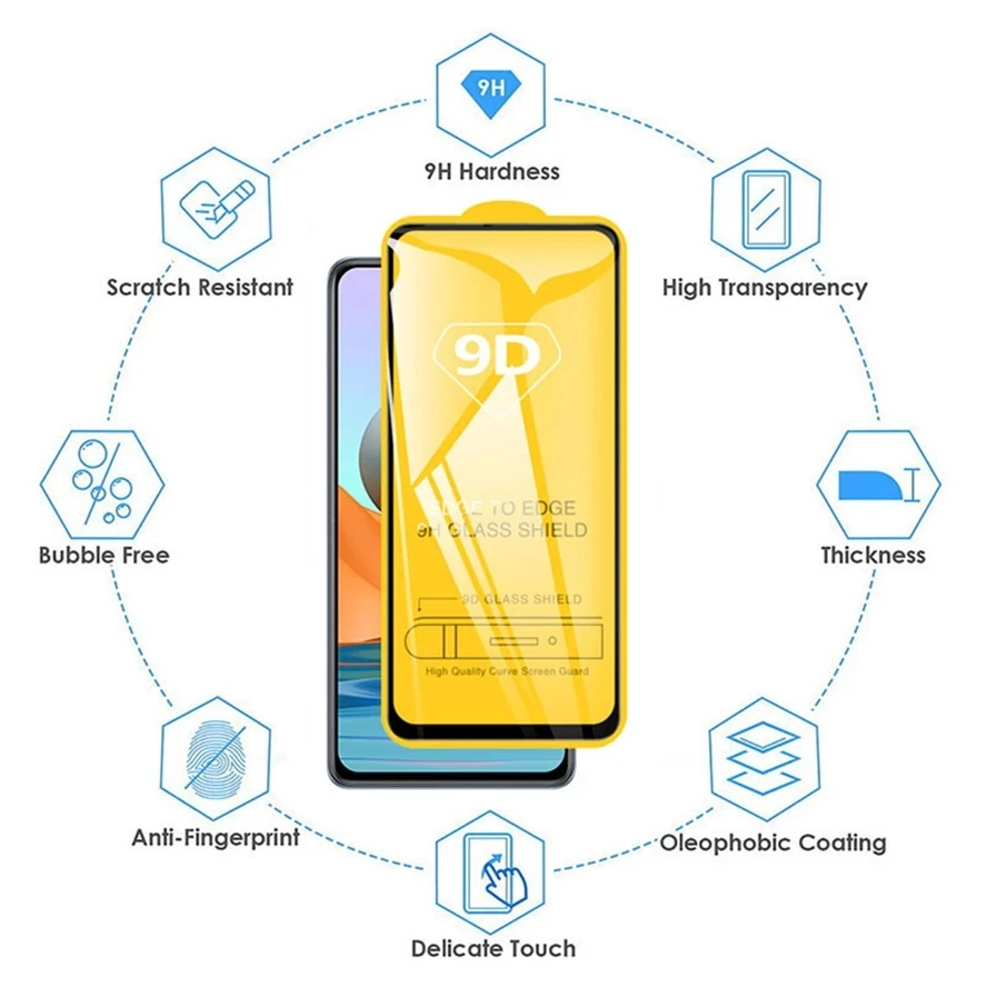 

2 in 1 Tempered Glass For Xiaomi Redmi Note 7 8Pro 9pro Screen Protector On The For Redmi 7 8 8A 9s Note 8 Pro Protective Glass