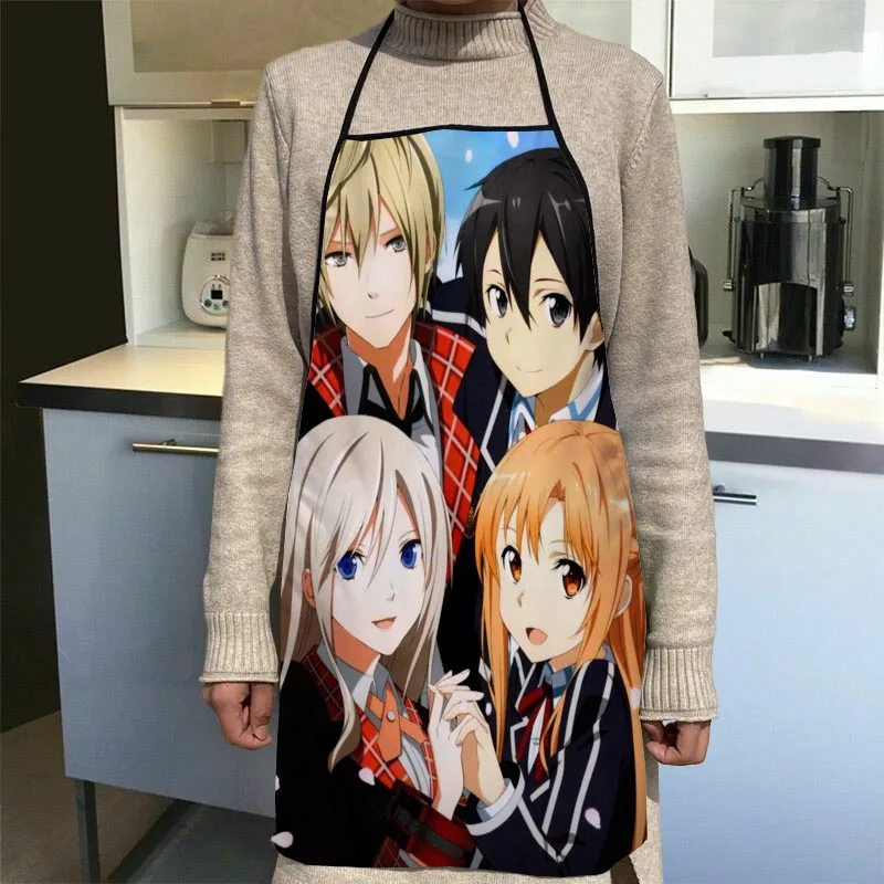 Фартуки Sword Art Online домашние фартуки для уборки в кофейне антигрязные кухонные