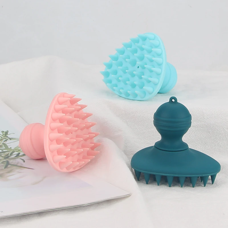 

Silicone Head Body Scalp Massage Brush Comb Shampoo Hair Washing Comb Shower Brush Bath Spa Slimming Massage Shampoo Brushs