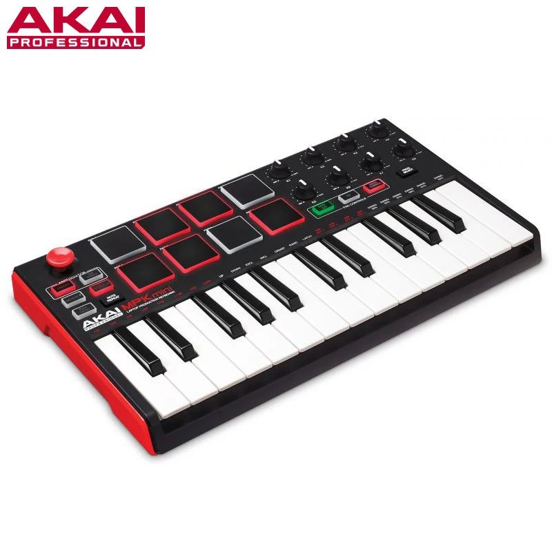Оригинальный AKAI Профессиональный MPK Mini MK2 MKII 25 ключ ультра портативный USB MIDI