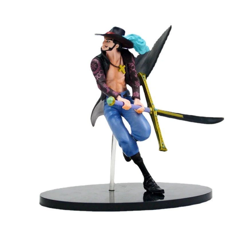 

Bandai Аниме игрушки ручной работы цельный Hawkeye Mihawk Орел кнут Luffy Empress Очаровательная сияющая модель Украшение Рождественский подарок