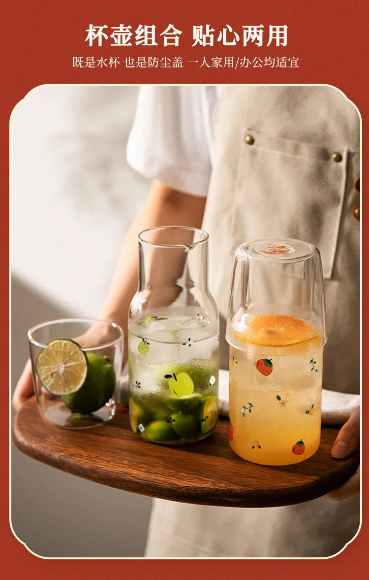 Стеклянная бутылка для холодной воды одного человека набор из одной кастрюли