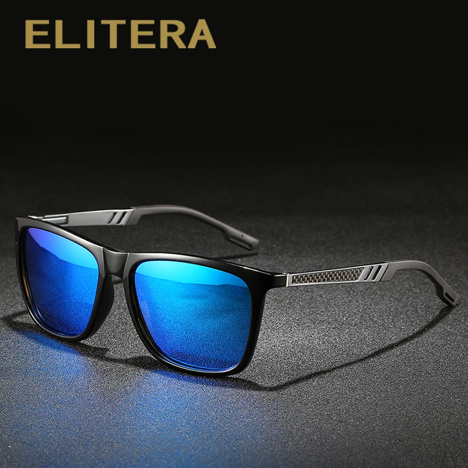 ELITERA фирменный дизайн классические Поляризованные солнцезащитные очки для мужчин вождения Пружинистые дужки солнцезащитные очки UV400