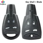 Смарт-чехол KEYECU для автомобильного ключа с 4 кнопками для SAAB 9-3 9-5 9,3 9,5 2003 2004 2005 2006 2007 2008 2009 2010 2011