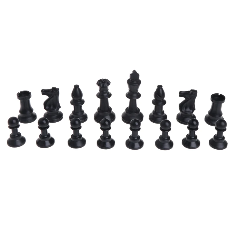 Средневековые шахматные фигуры пластиковая полная игра Chessmen International | Спорт и