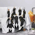 Крутое фланелевое одеяло CLOOCL с рисунком Токийский рественс, 3D одеяло с рисунком аниме, одеяло для пешего туризма и пикника, искусственное одеяло, Прямая поставка