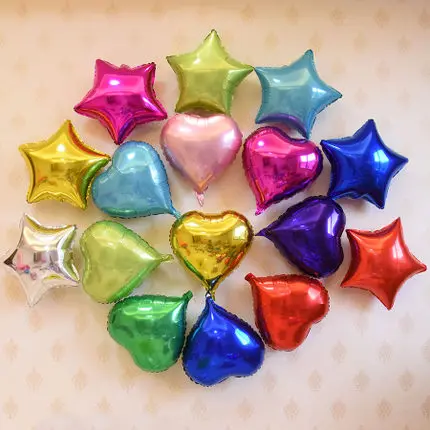 10Pcs/Lot 10Inch Four Star Aluminum Foil Balloon Baby Shower Birthday Party Wedding Decoration Valentine's Day helium Globos - купить по