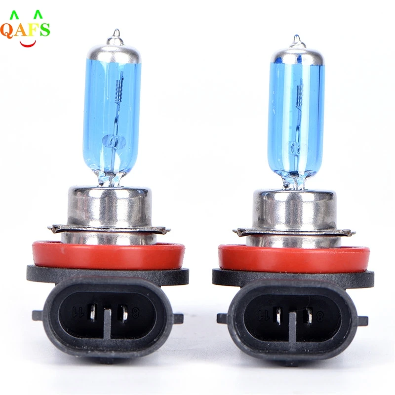 

2Pcs H11 12V 55W Super Bright Ultra White Fog Halogen Bulb Car Head Light Lamps 5*5cm