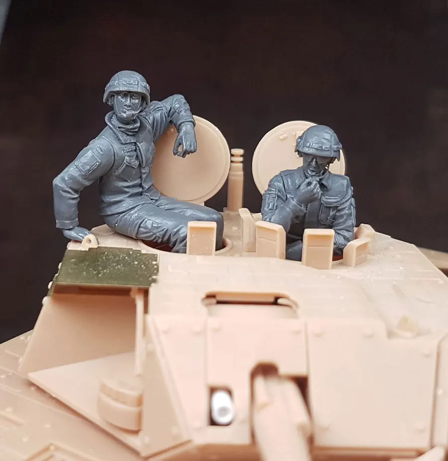 1/35 Набор для моделирования из смолы фигурка 2 tankers|Наборы сборки моделей| |