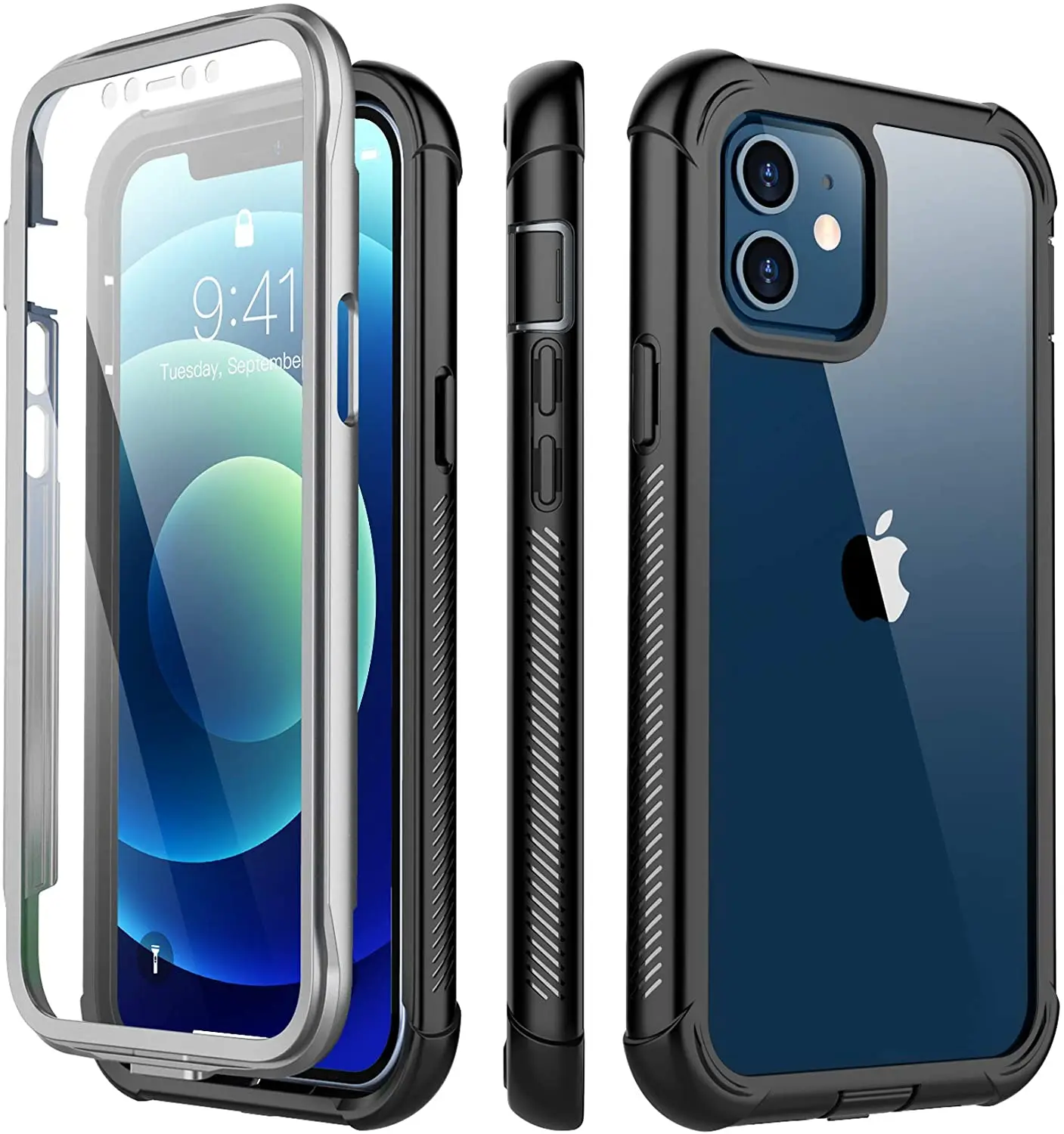 

Противоударный чехол для iPhone 12 mini, со встроенной защитой экрана, чистый звук