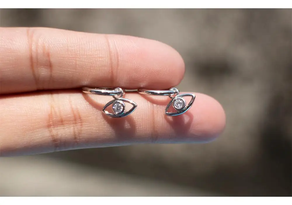 Серьги из стерлингового серебра S925 пробы, модные серьги из циркония с золотым глазом, модные серьги для женщин и девушек, ювелирные изделия для ушей