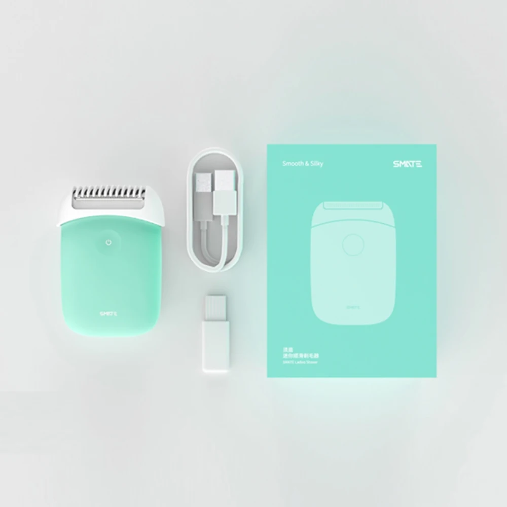 Электрический эпилятор Smate для Xiaomi Mini, портативный триммер для удаления волос для женщин, USB перезаряжаемая гладкая бритва, водостойкий эпилятор