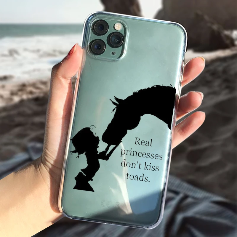 Мягкий матовый пластиковый чехол с рисунком лошади и животных для телефона