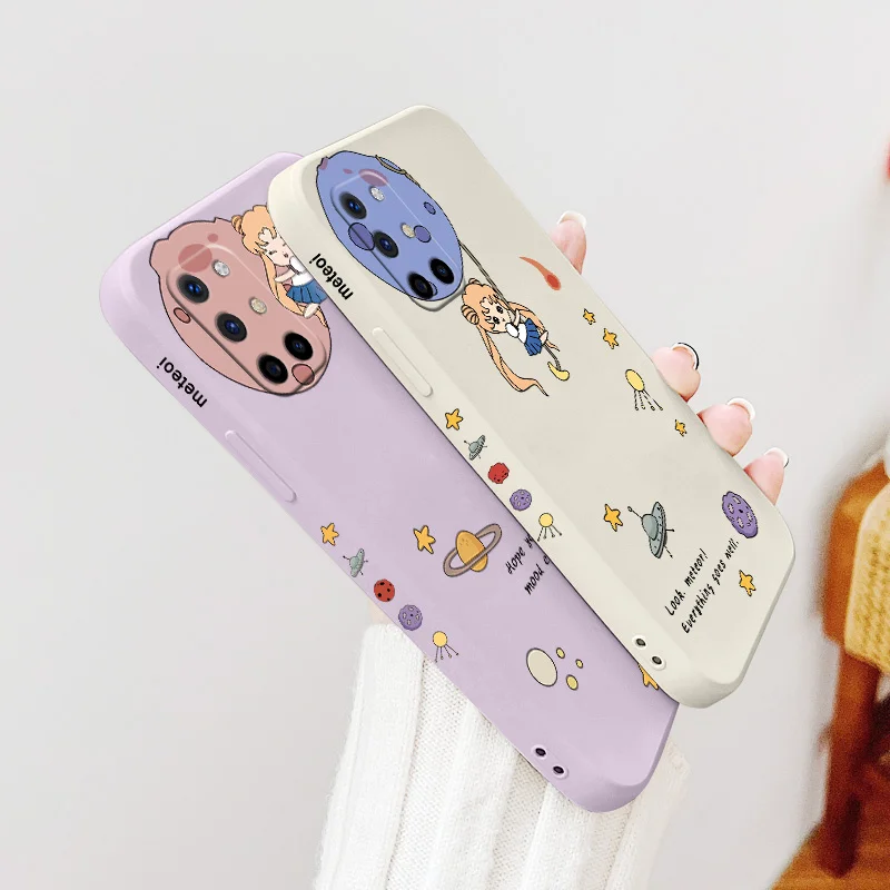 

Creative Hug Phone Case For Oneplus 8t 9 9pro 9r pro Liquid Silicone Cover