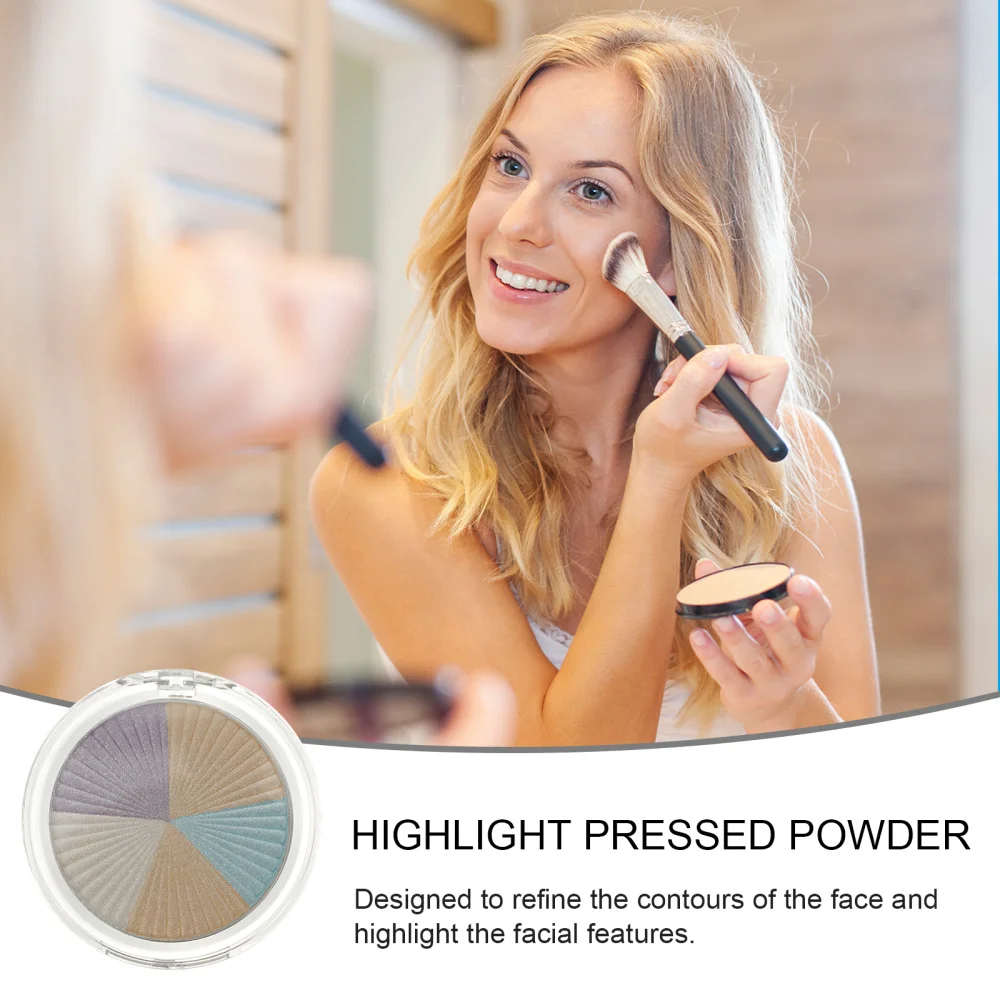 

1 Box 5 Colors Shading Powder Face Highlight Powder Pressed Finishing Powder