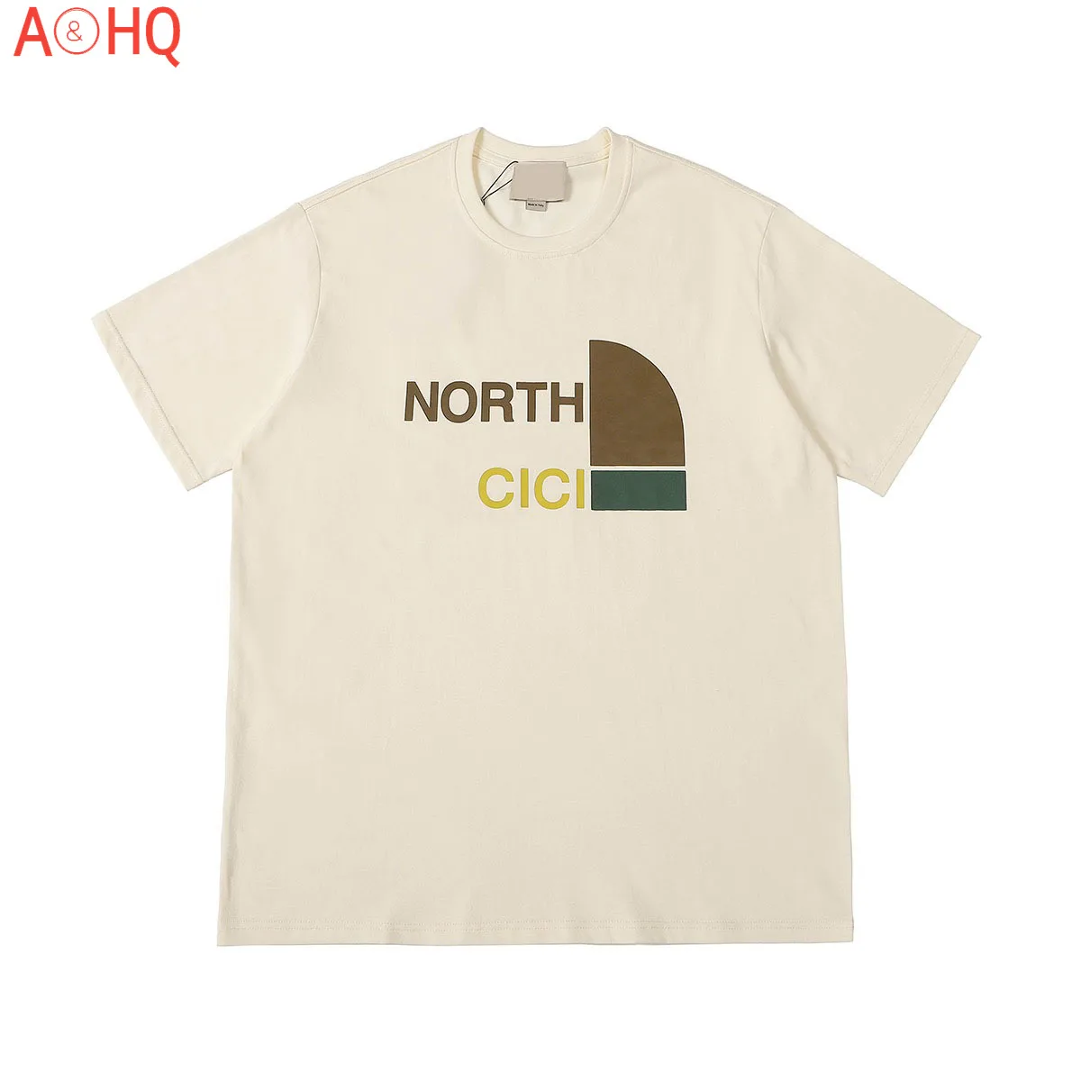 

Spring Summer 2021 Brand New Design Casual Letter Round Neck 100% Cotton Short Sleeve For Women's Oversized Tees Men 0427