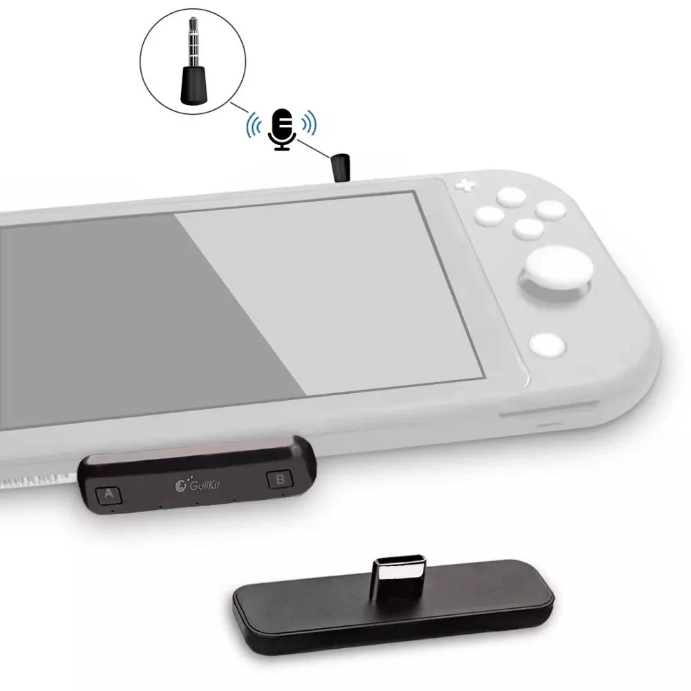 Беспроводной Bluetooth передатчик Gulikit NS07 Pro Route Air аудио Type C поддержка игрового