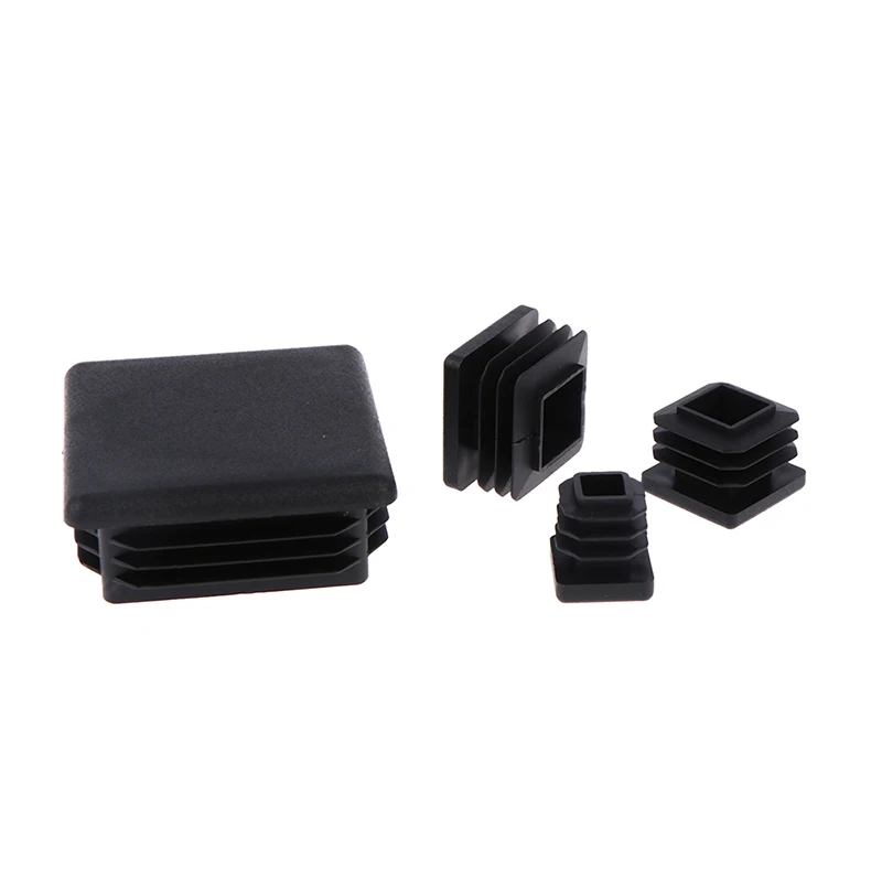 

10 Pieces Grey Inner Plug Dust Cap Plastic Square Tube Pipe Blind End Cap Bung For Furniture Chair Table Steel Leg Protector