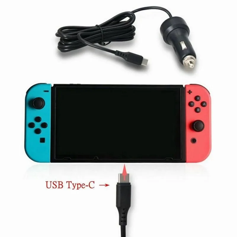 1pcs Games Chargers USB Type-C For Switch Car Power Adapter Fast Charging Accessorie | Электроника
