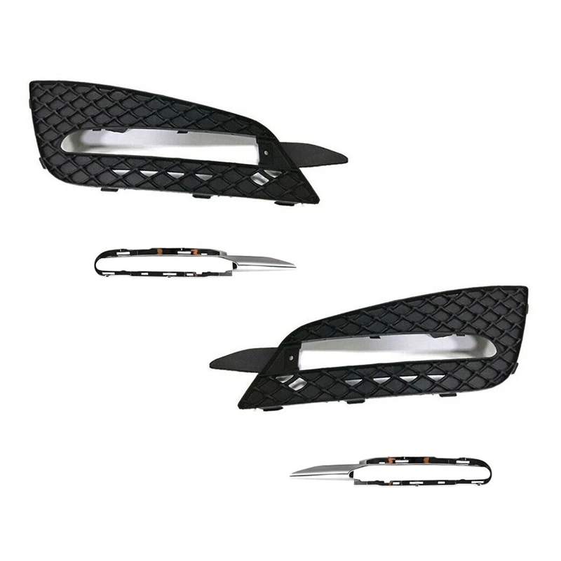

Front Bumper Grille Fog Lights Grill Cover for Mercedes Benz W251 R300 R350 R400 R500 2009-2013 2518852923 2518853623