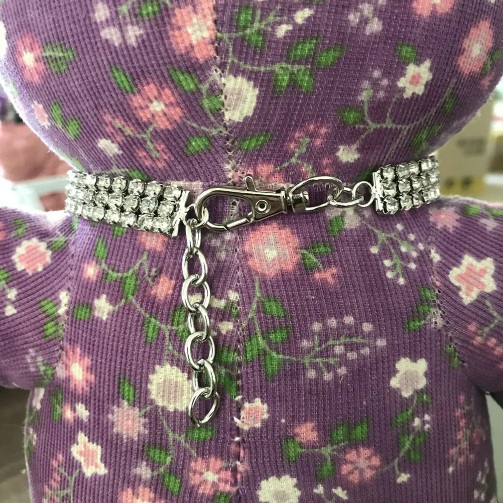 Миниатюрное ожерелье для собак блестящие хрустальные стразы чокер ошейник кошек