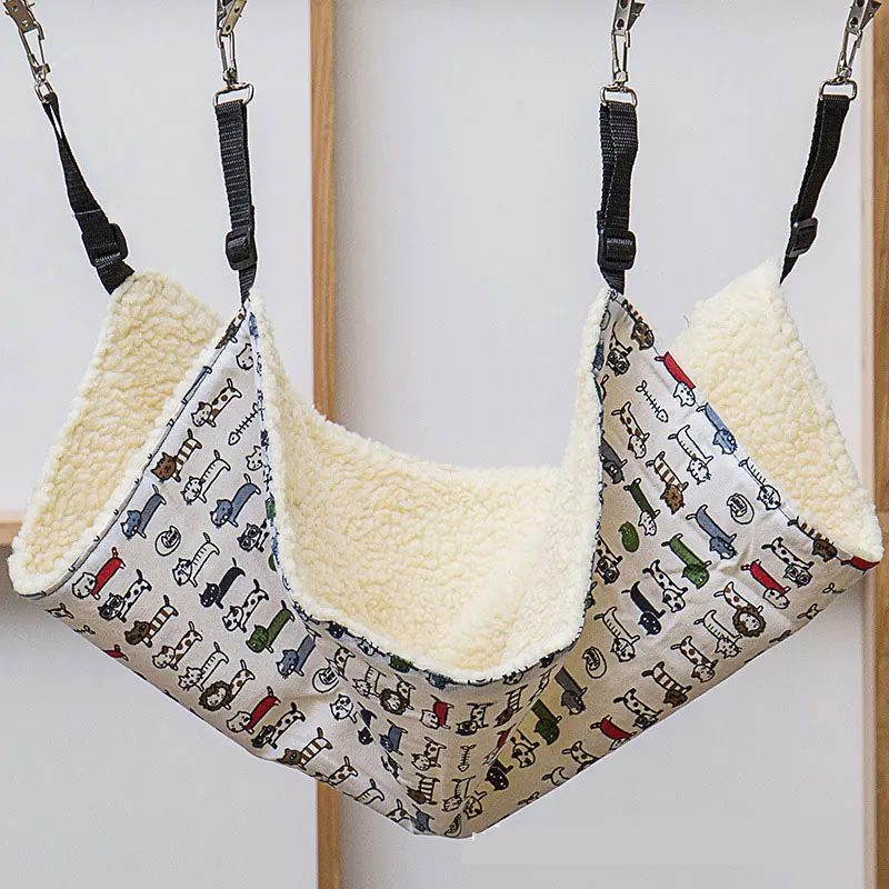 2 шт Многоцветный теплый подвесной коврик для кошки мягкий гамак зимний питомца