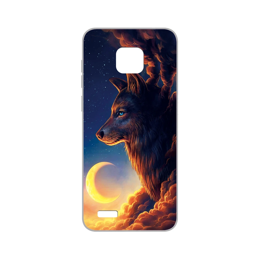 GUCOON Silicone Cover for Ulefone Note 7 S11 6.1inch Case Soft TPU Protective Phone Case Cartoon Wolf Flower Cat Bumper Shell