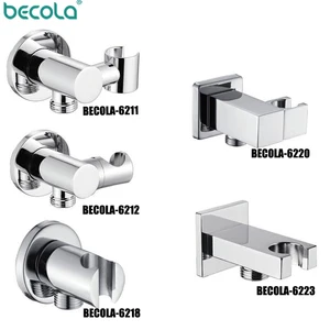 becola brass wall mounted hand held shower holder shower bracket hose connector wall elbow unit spout water inlet angle valve free global shipping