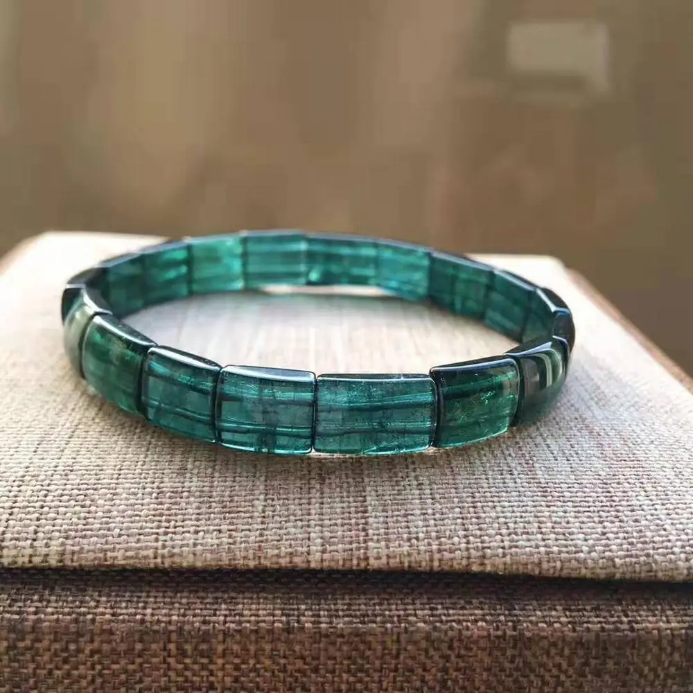 10 мм натуральный синий турмалин браслет для женщин мужчин любовь подарок