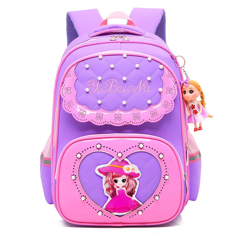 Для шт/наборов школьные сумки для девочек 2 Милый мультяшный рюкзак принцессы