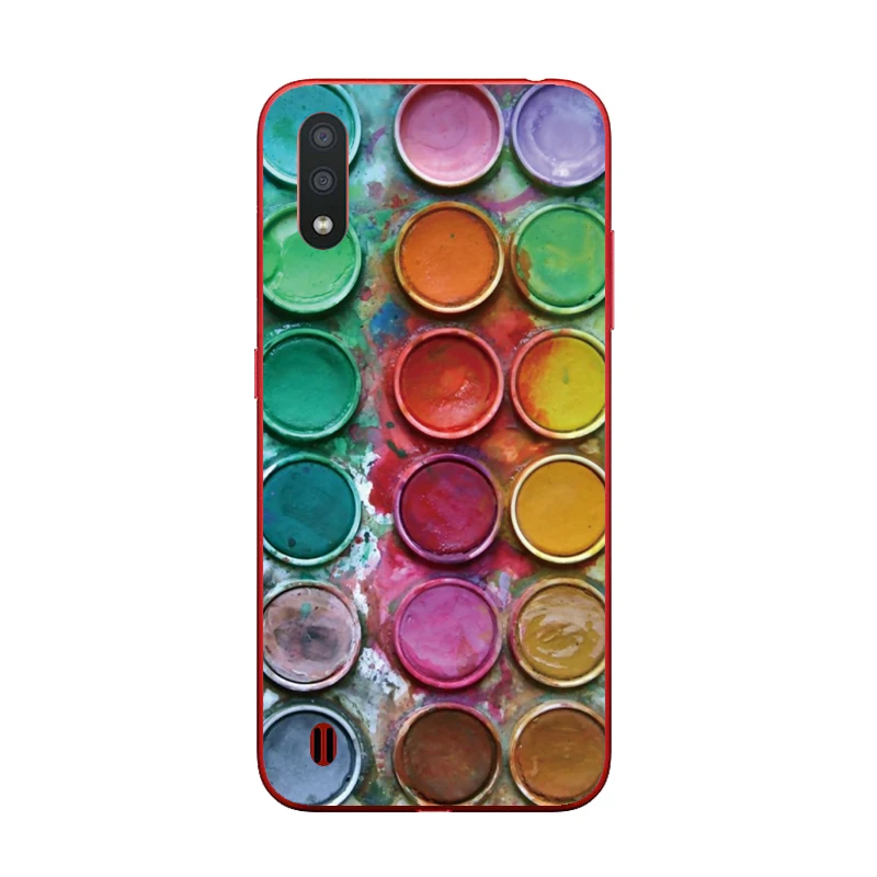 Case for Samsung M01 Cover TPU Phone Silicone Fundas Galaxy Bumper M 01 M015 SM-M015F Cartoon Coqa | Мобильные телефоны и