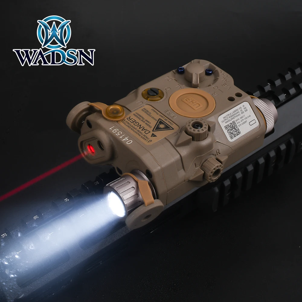 

WADSN Tactical LA-5C PEQ Red Laser IR Flashlight Hunting PEQ15 Laser Sight UHP Appearance with Switch For 20mm Picatinny Rail