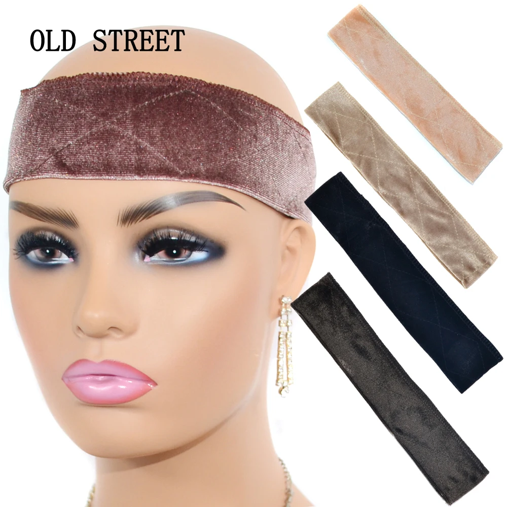 

Fashion Double Sided Soft Velvet girp Hair Band Adjustable Velvet Wig Grip Hair Band Headband Wiggery Accessery Headbands
