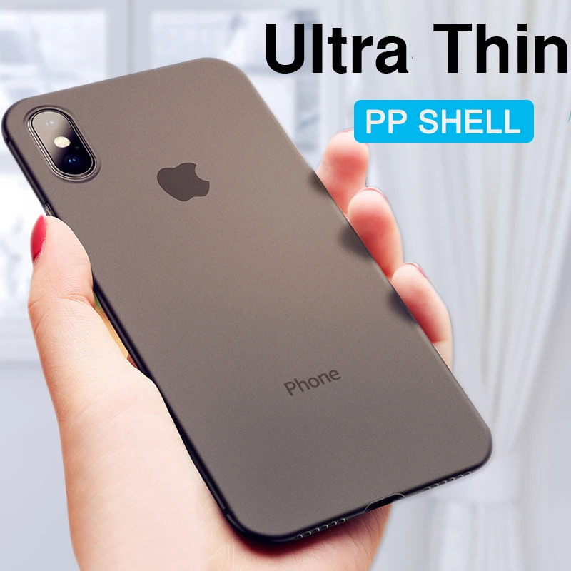 0 26 мм ультра тонкий PP противоударный чехол для iphone 7 8 6 6S PLus X XS XR Max телефона