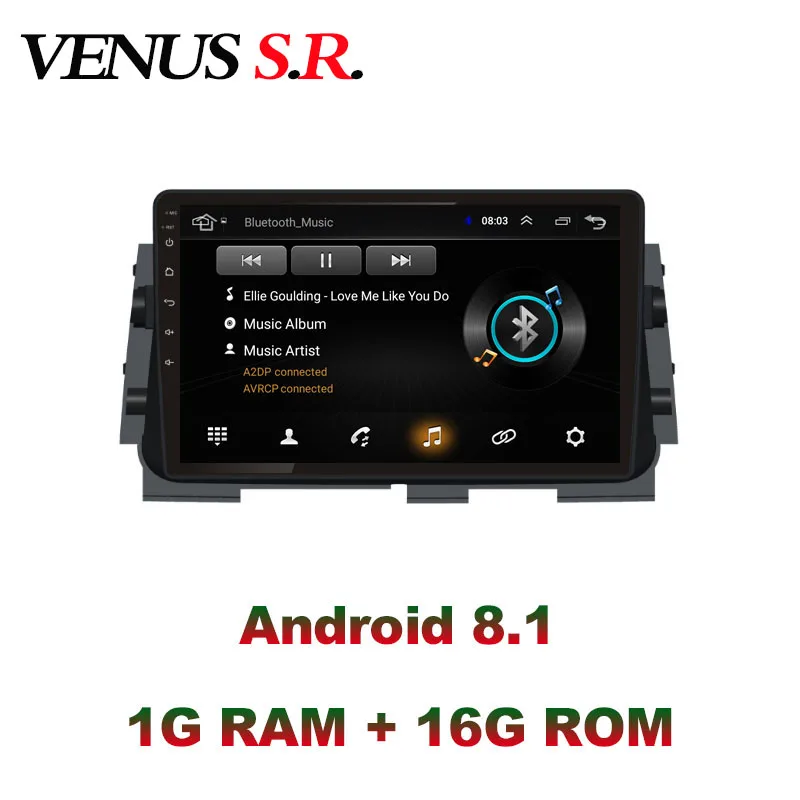 VenusSR Android 8 1 2.5D автомобильный dvd для Nissan Kicks радио 2017 Мультимедиа GPS Радио Стерео gps