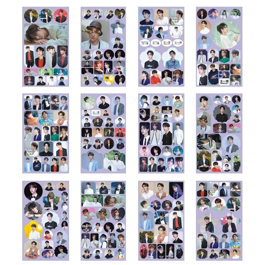 12 шт./компл. Чэнь Qing верескового цвета декоративные Стикеры крепление для