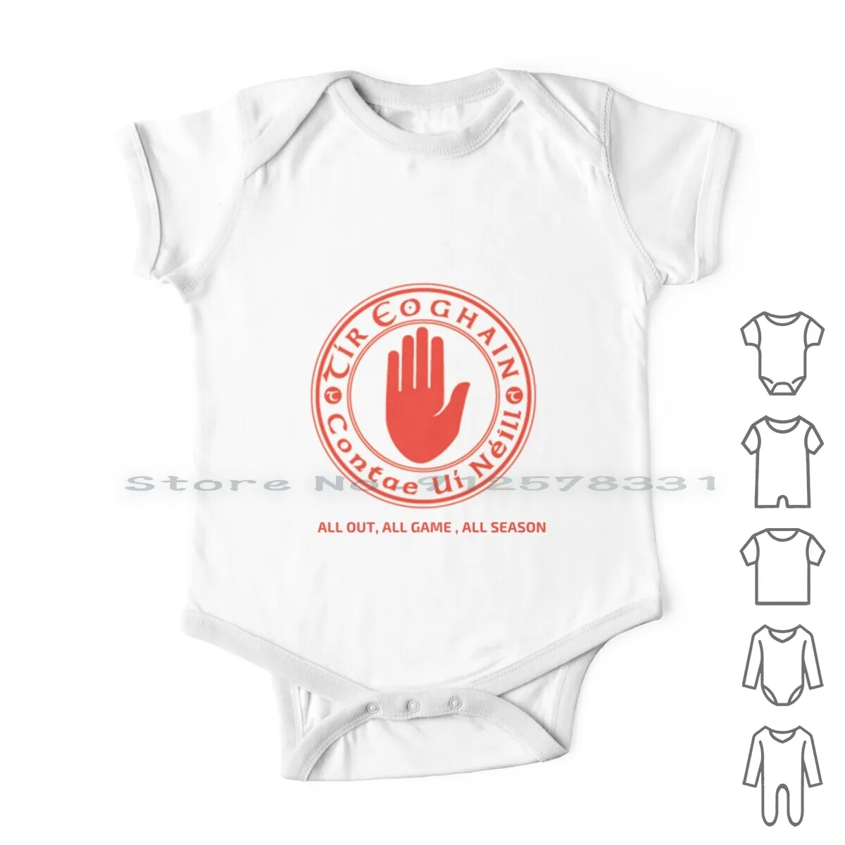 

Tyrone Gaa Одежда для новорожденных, комбинезоны, хлопковые комбинезоны для регби, Tyrone Gaa Sport Red Ulster, Ирландия, здоровый парк, белый канаван